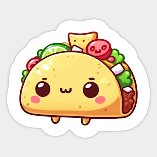 cute taco mexican food Sticker